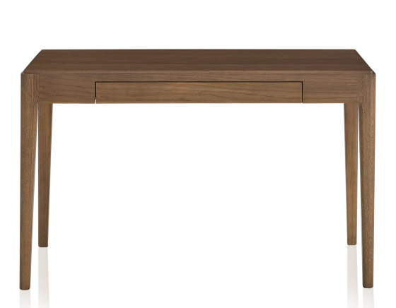 Bureau design en chêne teinte noyer L120 cm