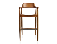 Bar stool h80 cm cherry-stained wood Bar stool h80 cm cherry-stained wood