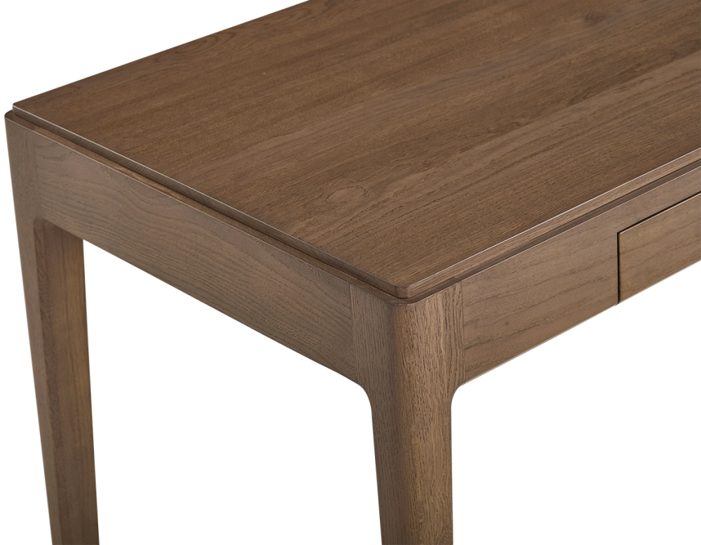 Bureau design en chêne teinte noyer L120 cm Bureau design en chêne teinte noyer L120 cm