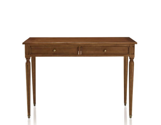Bureau ancien style Louis XVI plateau bois L110 cm