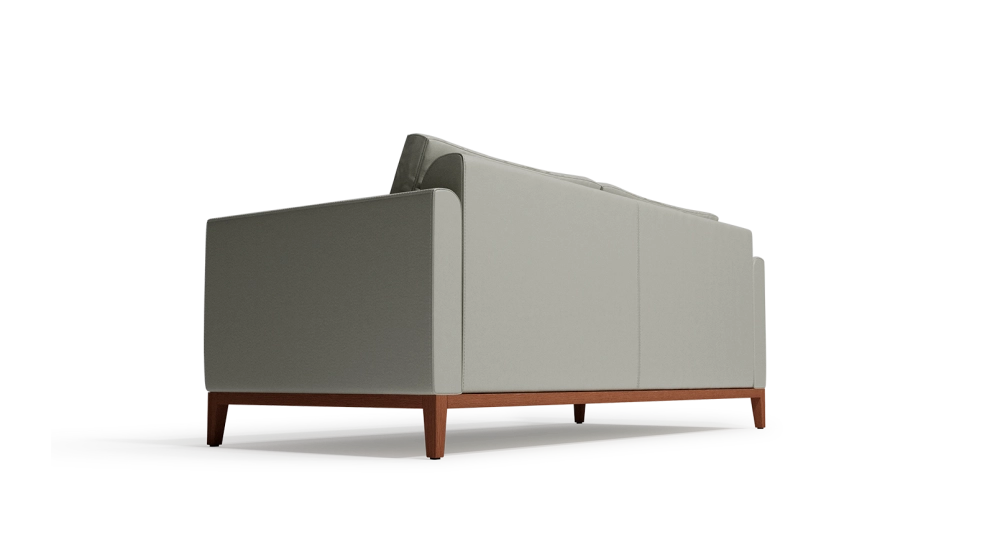 3-seater sofa design pearl grey leather 3-seater sofa design pearl grey leather