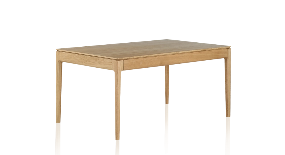 Table salle à manger 6 personnes en chêne teinte naturelle plateau bois 140x90 cm Table salle à manger 6 personnes en chêne teinte naturelle plateau bois 140x90 cm