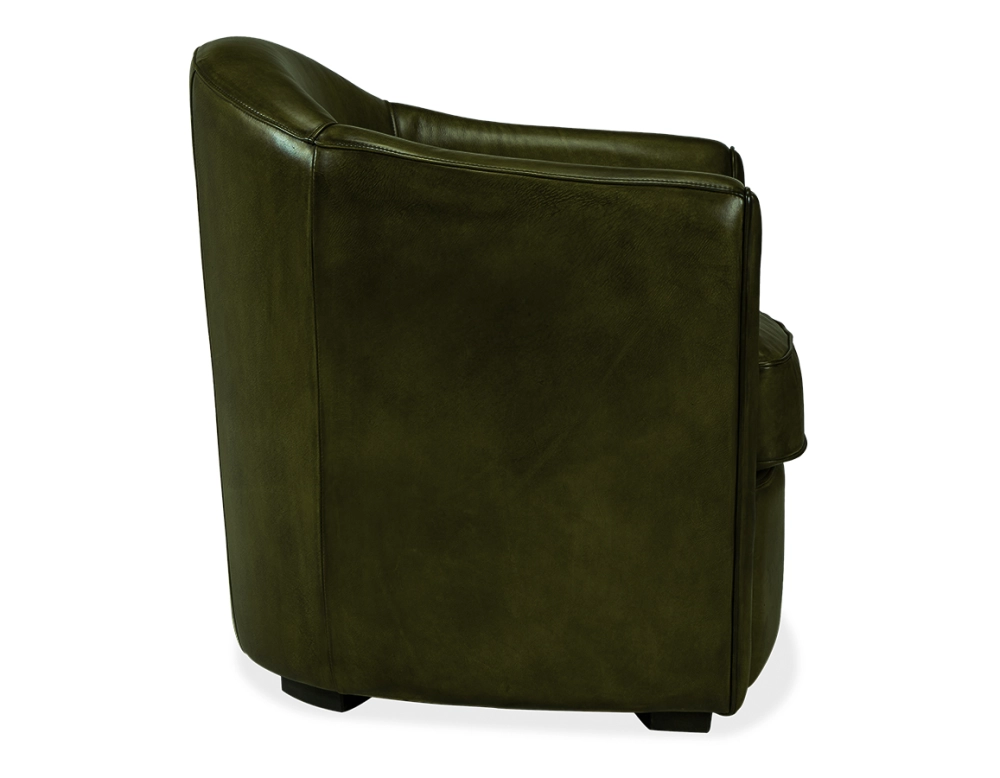 Fauteuil club cuir vert olive Fauteuil club cuir vert olive