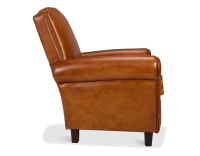 Fauteuil club cuir marron clair Fauteuil club cuir marron clair