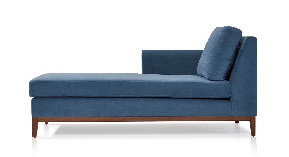 Méridienne gauche tissu bleu jean Méridienne gauche tissu bleu jean