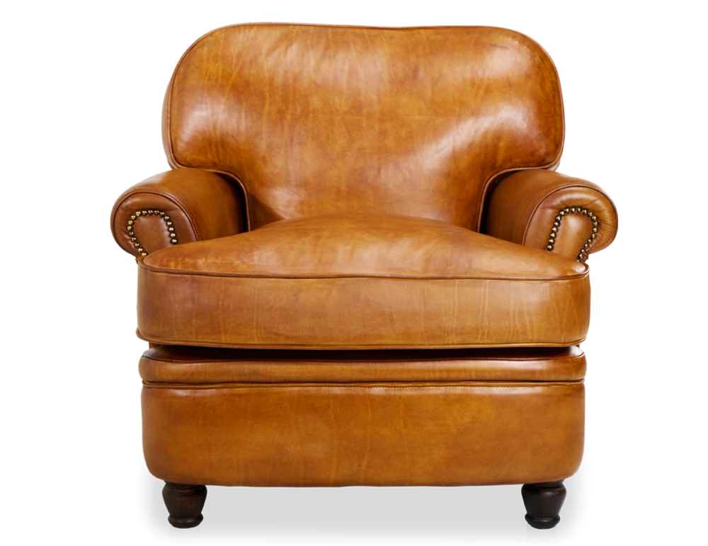 Fauteuil club cuir cognac Fauteuil club cuir cognac