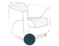 Fauteuil club cuir bleu Fauteuil club cuir bleu