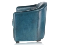 Fauteuil club cuir bleu Fauteuil club cuir bleu