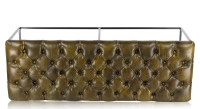 Chesterfield leather bench olive green Chesterfield leather bench olive green
