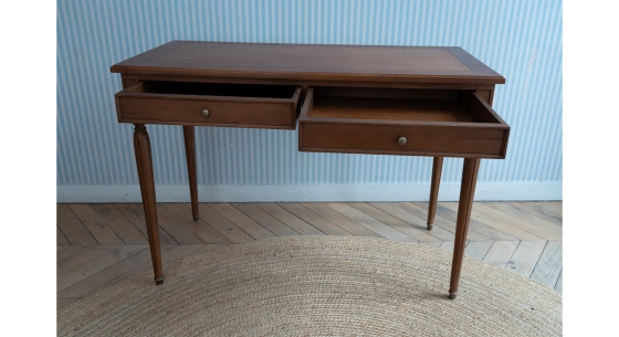 Louis XVI style antique desk 110 cm wooden tabletop