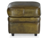 Pouf cuir vert olive Pouf cuir vert olive