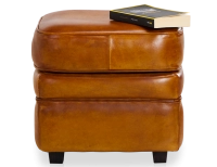 Pouf cuir cognac Pouf cuir cognac