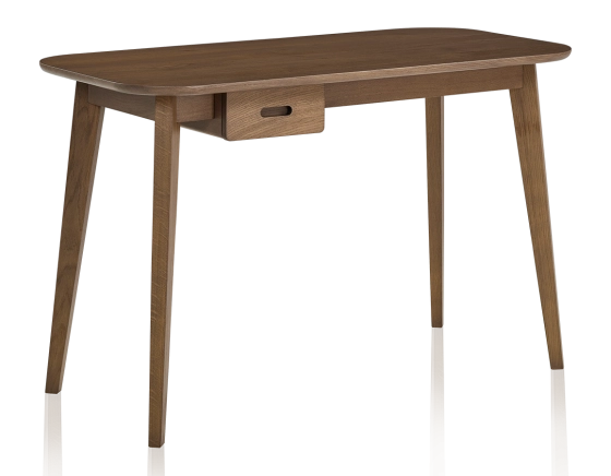 Scandinavian oak desk walnut stain L150 cm