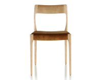 Chaise scandinave bois teinte naturelle assise tissu velours bronze Chaise scandinave bois teinte naturelle assise tissu velours bronze