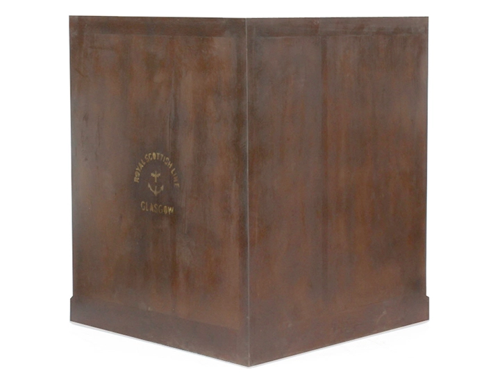 Meuble d'angle marine bois teinte merisier Meuble d'angle marine bois teinte merisier