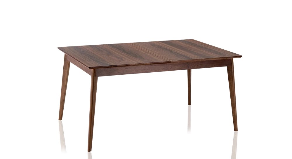 Table extensible en noyer 6 à 10 personnes avec plateau et allonges bois teinte naturelle 140x90 cm Table extensible en noyer 6 à 10 personnes avec plateau et allonges bois teinte naturelle 140x90 cm