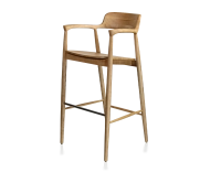 Bar stool h80 cm natural wood stain Bar stool h80 cm natural wood stain