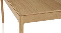 Table salle à manger 6 personnes en chêne teinte naturelle plateau bois 140x90 cm Table salle à manger 6 personnes en chêne teinte naturelle plateau bois 140x90 cm