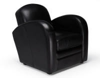 Leather club armchair black Leather club armchair black