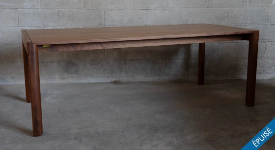 Extensible oak table for 8 to 12 people with slate effect ceramic top and anthracite tinted extensions 160x100 cm