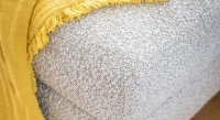 Canapé d'angle méridienne droite 4 places tissu bouclé taupe clair (2G - MD) Canapé d'angle méridienne droite 4 places tissu bouclé taupe clair (2G - MD)