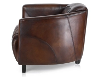 Fauteuil club cuir marron soutenu Fauteuil club cuir marron soutenu