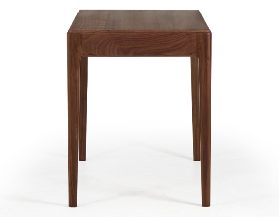 Walnut designer desk natural tint L120 cm