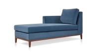 Méridienne gauche tissu bleu jean Méridienne gauche tissu bleu jean