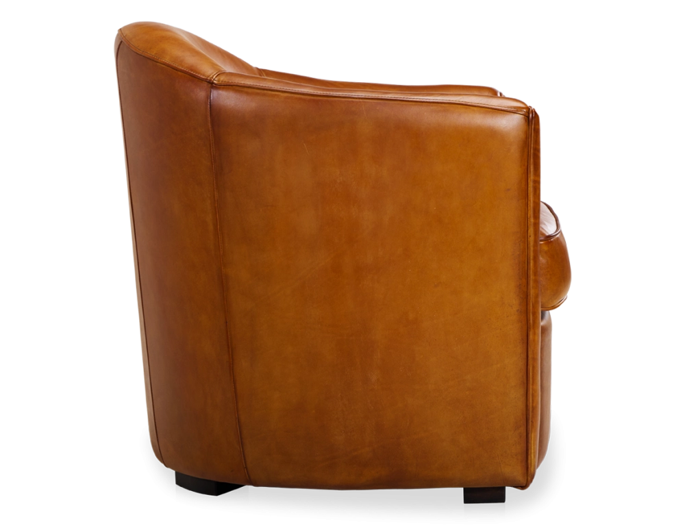 Fauteuil club cuir cognac Fauteuil club cuir cognac