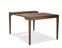 Console extensible en noyer avec 2 allonges teinte naturelle 120x50 cm 120X50 cm Console extensible en noyer avec 2 allonges teinte naturelle 120x50 cm 120X50 cm