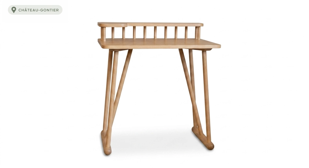 Oak design desk natural tint L80 cm