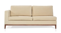 Module gauche 2 places tissu crème Module gauche 2 places tissu crème