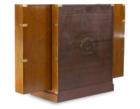 Meuble de bar marine bois teinte merisier Meuble de bar marine bois teinte merisier