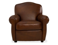 Fauteuil club cuir marron vintage Fauteuil club cuir marron vintage
