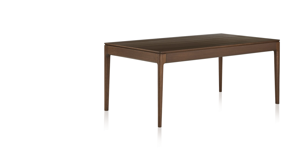 Table extensible en chêne 6 à 12 personnes avec plateau et allonges bois teinte marron foncé 140x100 cm Table extensible en chêne 6 à 12 personnes avec plateau et allonges bois teinte marron foncé 140x100 cm