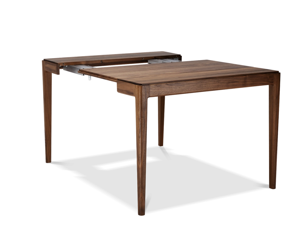 Console extensible en noyer avec 2 allonges teinte naturelle 120x50 cm 120X50 cm Console extensible en noyer avec 2 allonges teinte naturelle 120x50 cm 120X50 cm