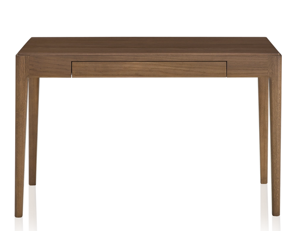 Bureau design en chêne teinte noyer L120 cm Bureau design en chêne teinte noyer L120 cm