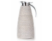 Thermos en rotin blanc 1.3 litre Thermos en rotin blanc 1.3 litre