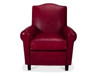 Leather club armchair burgundy Leather club armchair burgundy