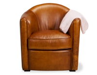 Fauteuil club cuir cognac Fauteuil club cuir cognac