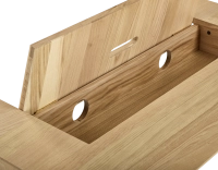 Bureau design en chêne teinte naturelle l150 cm Bureau design en chêne teinte naturelle l150 cm