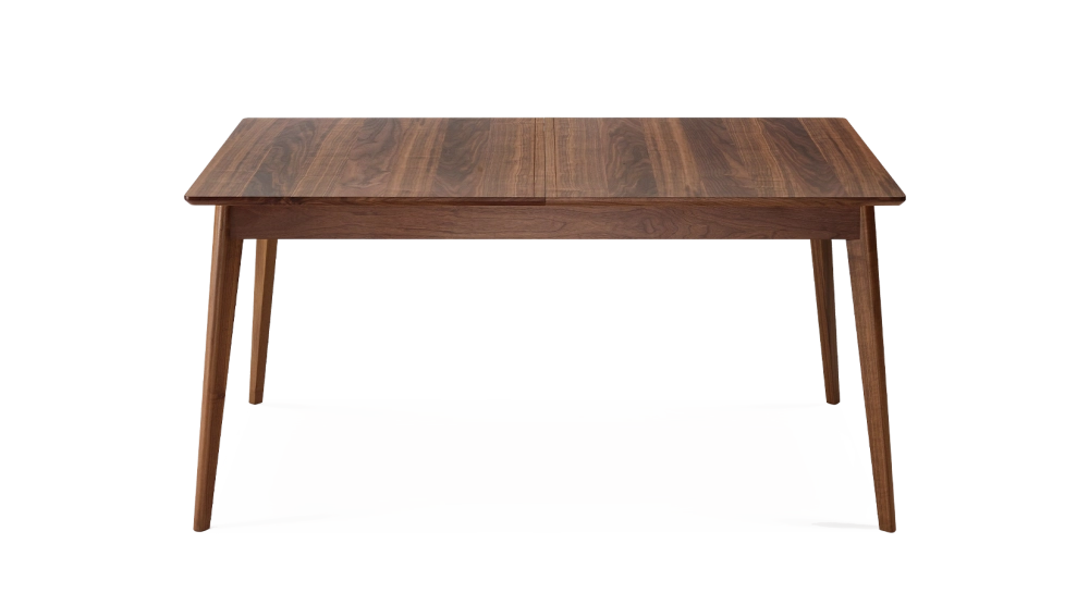 Table salle à manger 6 personnes en noyer teinte naturelle plateau bois 140x100 cm Table salle à manger 6 personnes en noyer teinte naturelle plateau bois 140x100 cm