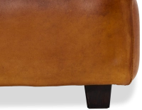 Pouf cuir cognac Pouf cuir cognac