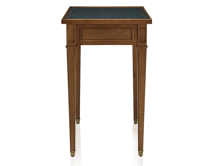 Bureau ancien style directoire plateau cuir vert L80 cm Bureau ancien style directoire plateau cuir vert L80 cm
