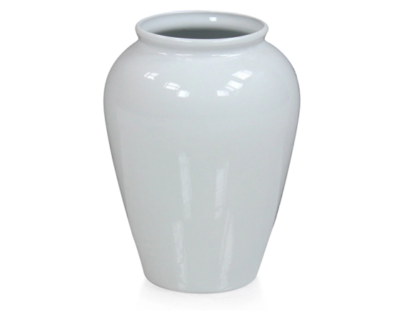 Vase olive porcelaine blanche