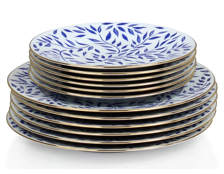 Limoges porcelain flat plate set of 6 Limoges porcelain flat plate set of 6
