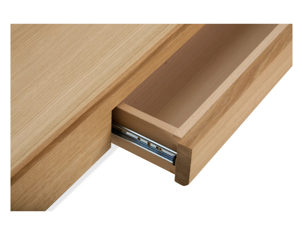 Bureau design en chêne teinte naturelle L100 cm Bureau design en chêne teinte naturelle L100 cm