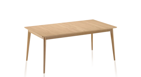 Table salle à manger 8 personnes en chêne teinte naturelle plateau bois 180x100 cm