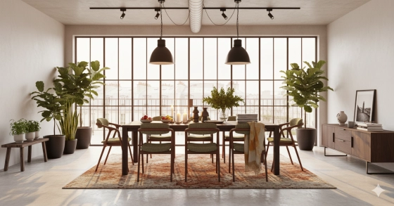 Table extensible 8 à 14 personnes en noyer et céramique allonges céramique bois teinte naturelle et céramique effet marbre noir 210x100 cm