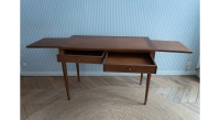 Bureau ancien style Louis XVI plateau bois l110 cm Bureau ancien style Louis XVI plateau bois l110 cm
